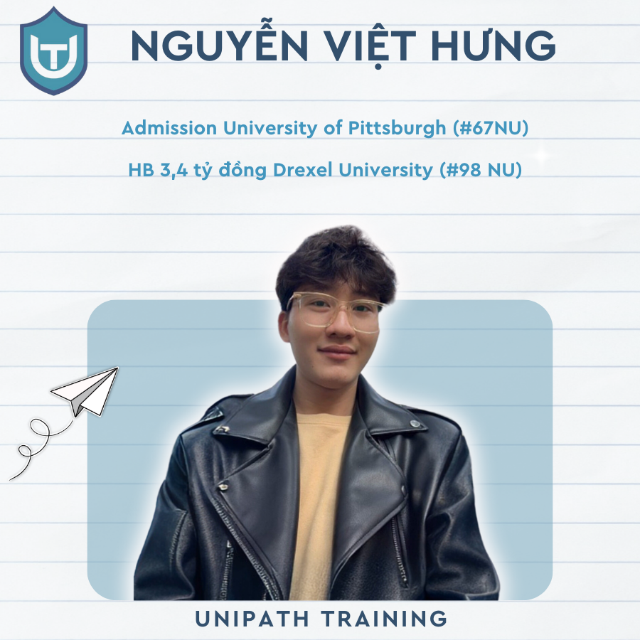 Nguyễn Việt Hưng - Chinh phục hai trường Đại học top 100 Mỹ